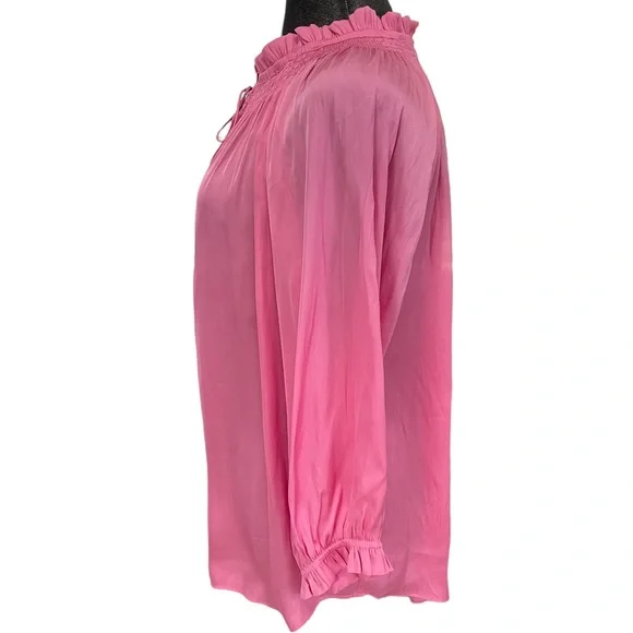 Chelsea and Theodore Pink Blouse long sleeves Size XL - Picture 2 of 8